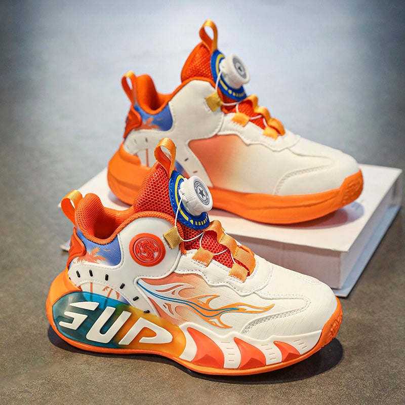 Hydrogen Running Co-Branded Kidsren''s Basketball Shoes for Boys 2025 New Spring and Summer Sports Running Shoes for Middle-Aged and Older Students - Image 1