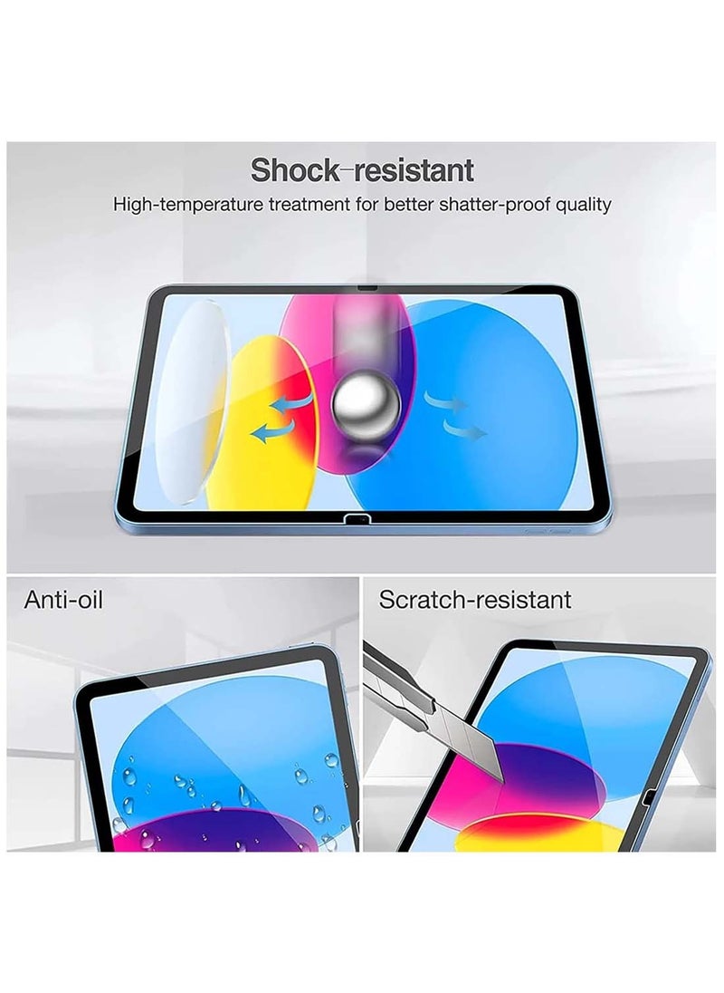 Apple iPad 2025 (11th Generation) A16 10.9 inch WTech Premium Series Curved Edges Full Cover Tempered Glass Screen Protector (TSGPCN) - Clear