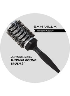 Sam Villa Signature Nylon And Boar Bristle Hair Brush Thermal Round Styling Brush  - Image 2
