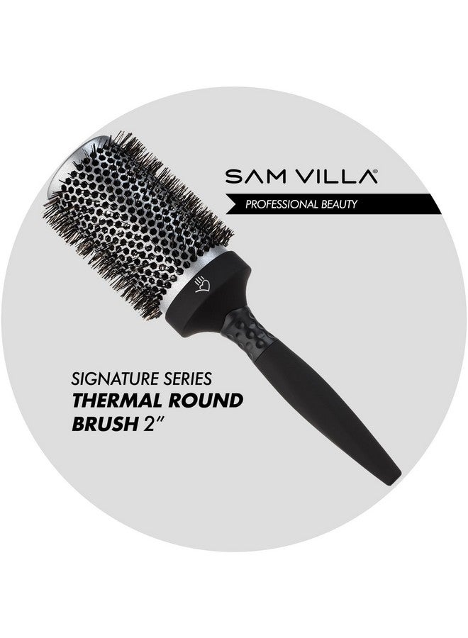 Sam Villa Signature Nylon And Boar Bristle Hair Brush Thermal Round Styling Brush - Image 2
