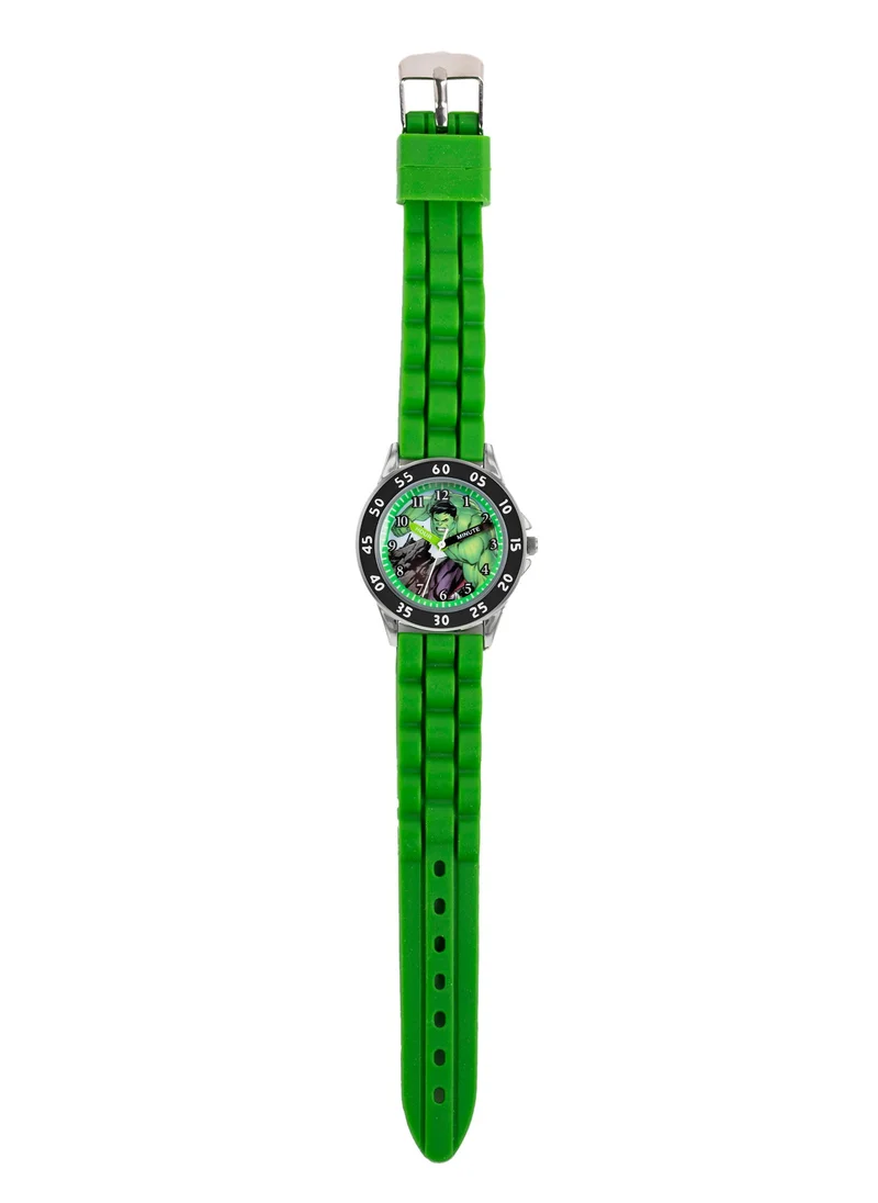 Disney Disney Marvel Avengers Green Silicon Strap Boys Watch - AVG9032