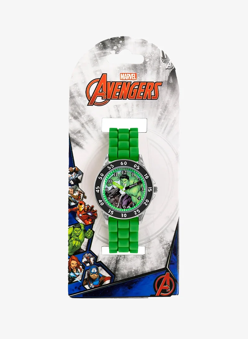 Disney  Disney Marvel Avengers Green Silicon Strap Boys Watch - AVG9032 for Men | Best Price UAE