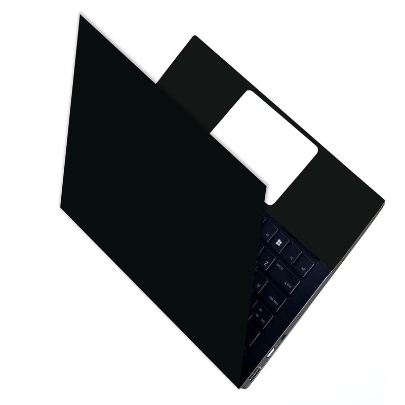BAEYE Full Laptop Skin Stickers HD Quality Sticker for Laptops Upto 15.6" (Dustproof|Waterproof|Scratchproof|Reusable) - BE Black FL1 (2072) - Image 1