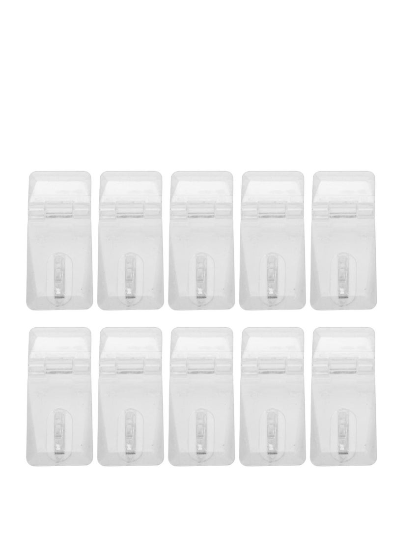 SYOSI 20 Sets Mini Hinge Hasp Acrylic Hasp Buckle Box Clear Hinge Latch Hasp Lock Hinge Latch Buckles for Mini Doors, Jewelry Box, Mini Cabinet - Image 1