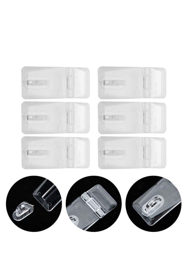 SYOSI 20 Sets Mini Hinge Hasp Acrylic Hasp Buckle Box Clear Hinge Latch Hasp Lock Hinge Latch Buckles for Mini Doors, Jewelry Box, Mini Cabinet - Image 5