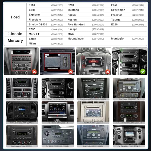 Naifay 8Core Android 12 Car Radio for Ford F150/F250/F350 2004-2016, 7inch Touchscreen for Mustang Escape Edge Explorer Focus Car Stereo with Carplay Android Auto GPS WiFi BT+Canbus MIC - Image 2