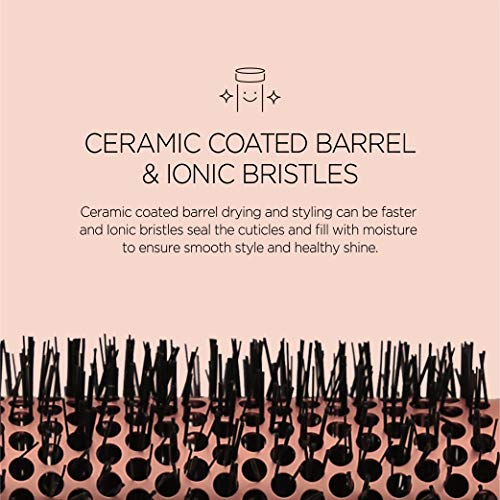 F3 Systems Magic Curling Round Brush(1.7 Inch), Non-electronic, Self-Standing Round Quick Styling Brush, Great Blowout, Ceramic Coated/Ionic Thermal Barrel, Blowout Volume, Wave Styler - Image 3