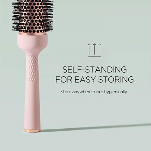 F3 Systems Magic Curling Round Brush(1.7 Inch), Non-electronic, Self-Standing Round Quick Styling Brush, Great Blowout, Ceramic Coated/Ionic Thermal Barrel, Blowout Volume, Wave Styler - Image 5