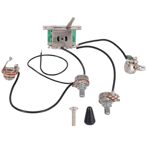 SZZJ Musical Accessories Wiring Harness Prewired with A500k B500k Pots for Stratocaster Strat Guitar - Image 1