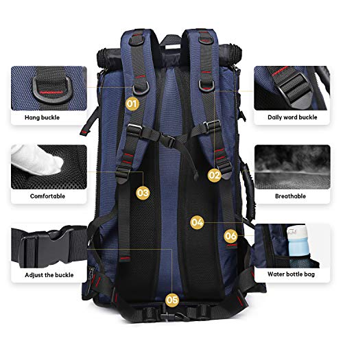 KAKA Travel Backpack, Carry On Backpack Durable Convertible Duffle Bag Fit for 17.3 Inch Laptop for Men and Women(Large 40L) - Image 4