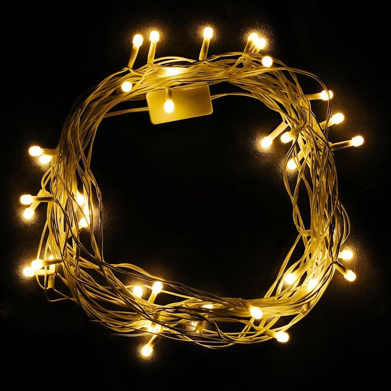 Lexton Lexton Led String Light Plug Sourced 11 Meter 40 High Pixel LED 8MM Led Bulb Suitable for Indoor Outdoor Decorations Diwali Christmas Wedding Party Ultra Warm White Pack of 1  - Image 2