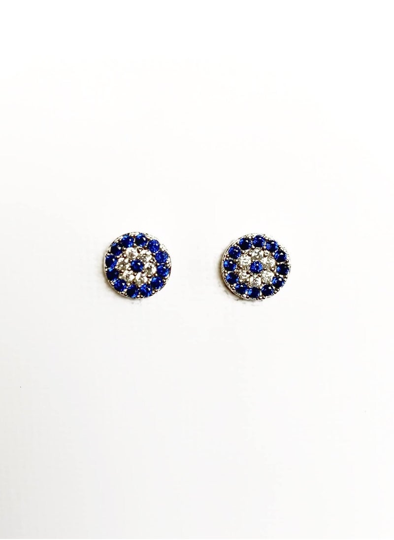ترنكتس بوتيك - TRINKETS BOUTIQUE أقراط دائرية فضية أصلية 50 جرام (فضي) - Image 1
