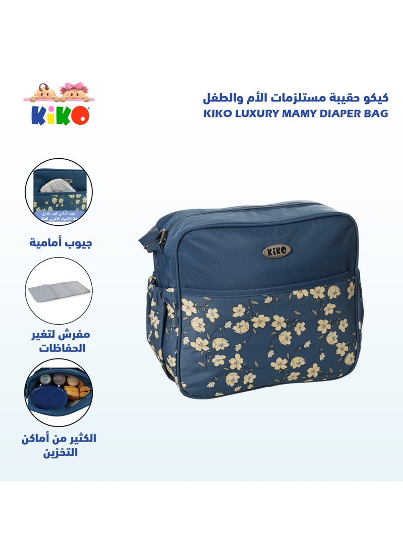 Kiko Luxury Mamy Diaper Bag - Blue - Image 4