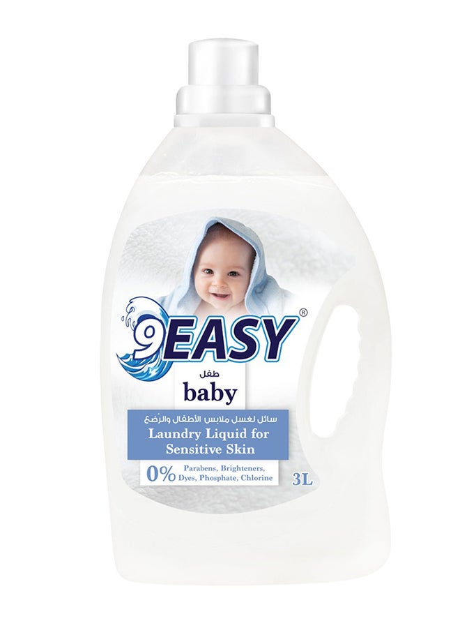 9EASY Sensitive Baby Laundry Liquid 3L - Image 1