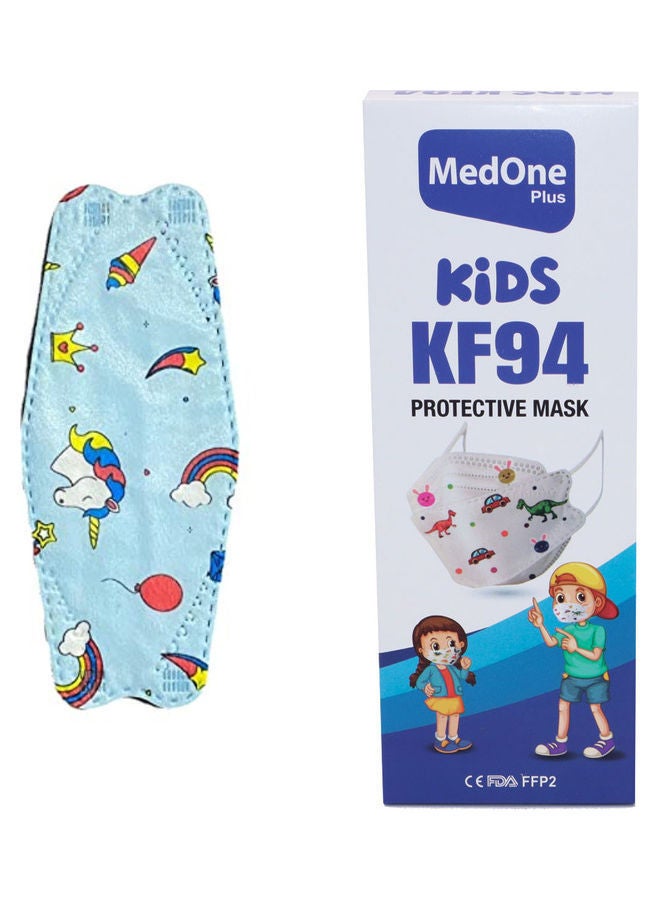 NIBEMINENT 10-Pieces KF94 Unicorn Design School Face Mask For Kids - Image 3