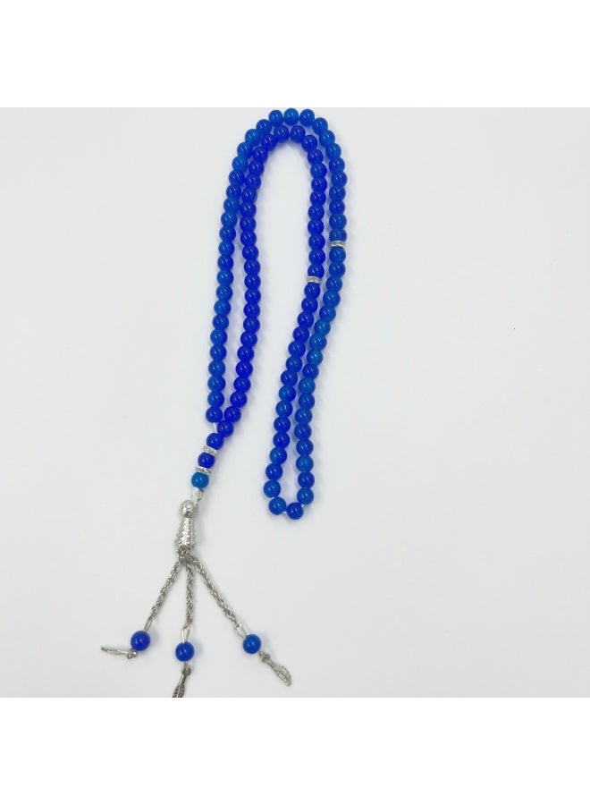 NIBEMINENT 99 Muslim Prayer Beads Blue/6mm