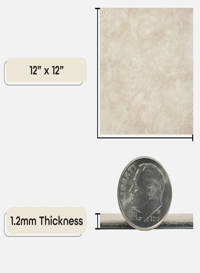 Achim Nexus Self Adhesive 12-Inch Vinyl Floor Tiles, 20 Tiles - 12" x 12", Carrera Marble Slate Pattern - Peel & Stick, DIY Flooring for Kitchen, Dining Room, Bedrooms & Bathrooms by Achim Home Decor - Image 3