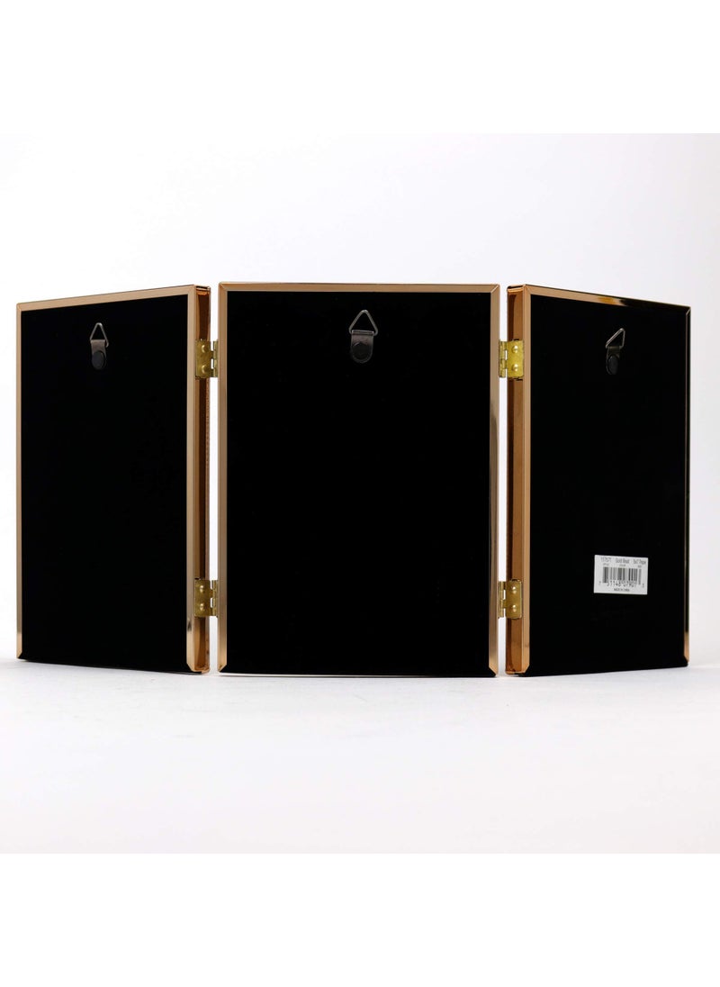 Lawrence Frames Lawrence Frames 11757T Classic Bead Picture Frame  5x7 Triple  Gold  - Image 3