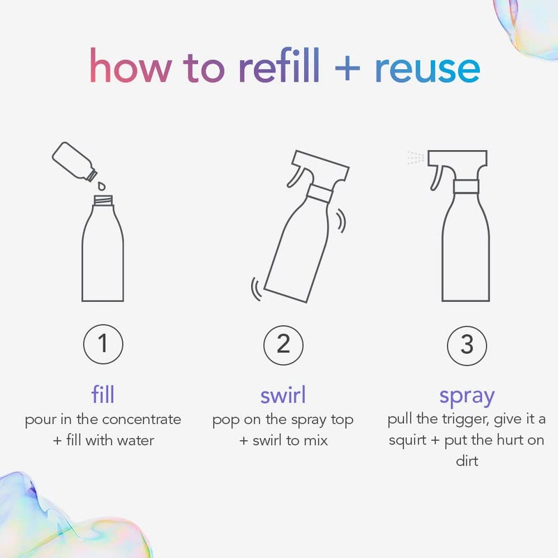 Method All-Purpose Cleaner Concentrates Refills, Pink Grapefruit, 4 Recyclable 1 fl oz Refills - Image 4