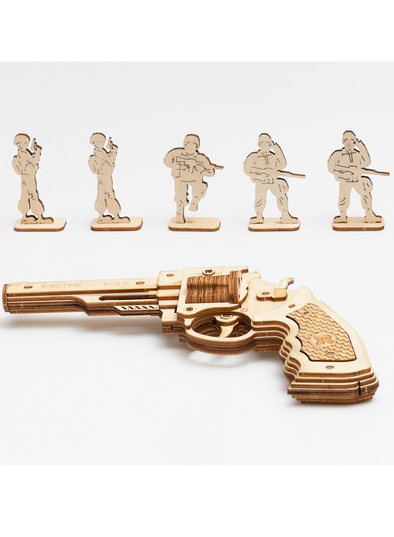 Robotime ROKR Corsac M60 Justice Guard LQ401 3D Wooden Puzzle an Unique DIY Mechanical Model Kit Perfect Gift for adults and teens - Image 1