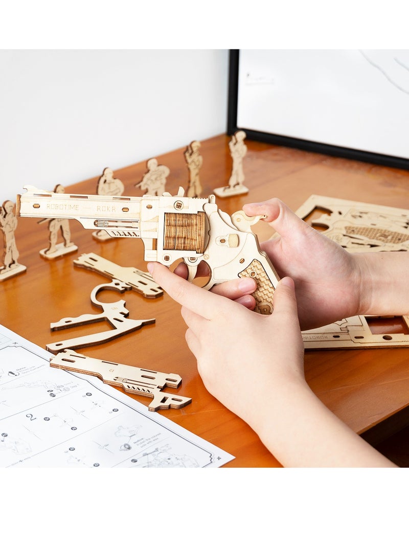 Robotime ROKR Corsac M60 Justice Guard LQ401 3D Wooden Puzzle an Unique DIY Mechanical Model Kit Perfect Gift for adults and teens - Image 5