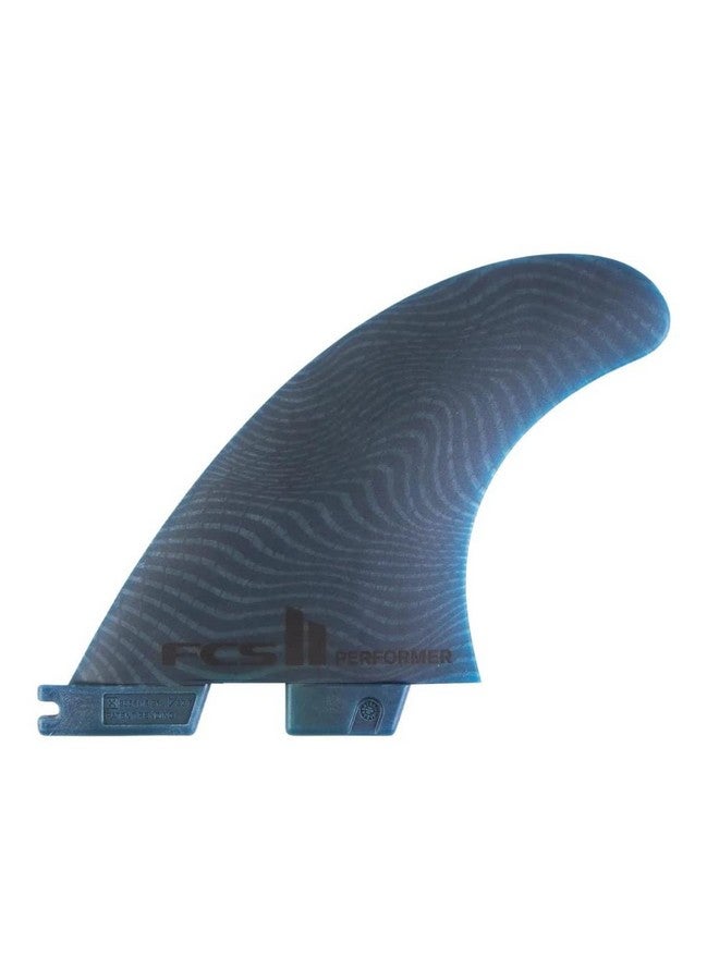 Performer Eco Neo Glass Surfboard Fins (Small Tri (3 Fins)) Blue