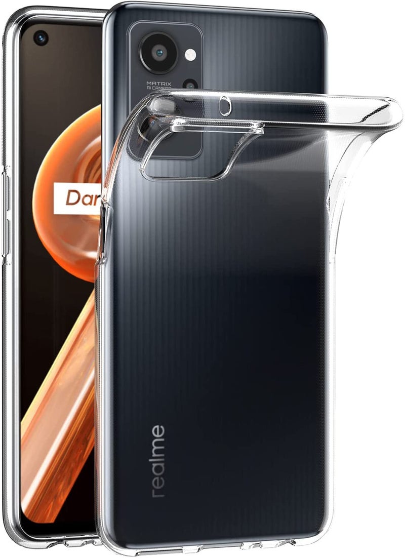 MaiJin Case for Realme 9i 4G / Oppo A36 / Oppo A76 (6.6 inch) Soft TPU Rubber Gel Bumper Transparent Back Cover - Image 1