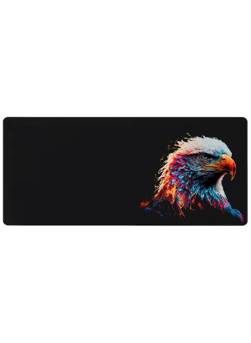 Gaming Mouse Pad Size 70X30 CM - abstract Eagle - Stitched Edges Anti-slip rubber base - Optimized for all mouse sensitivities and sensors - speedy mouse...  - Image 1