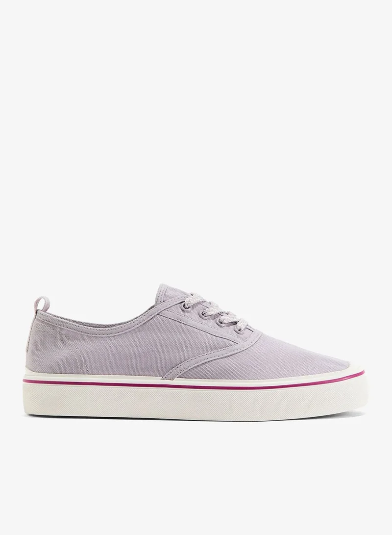 Cotton canvas trainers