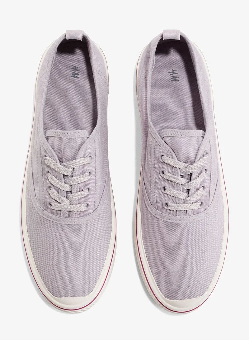 H&M  Cotton canvas trainers for Women | Best Price UAE