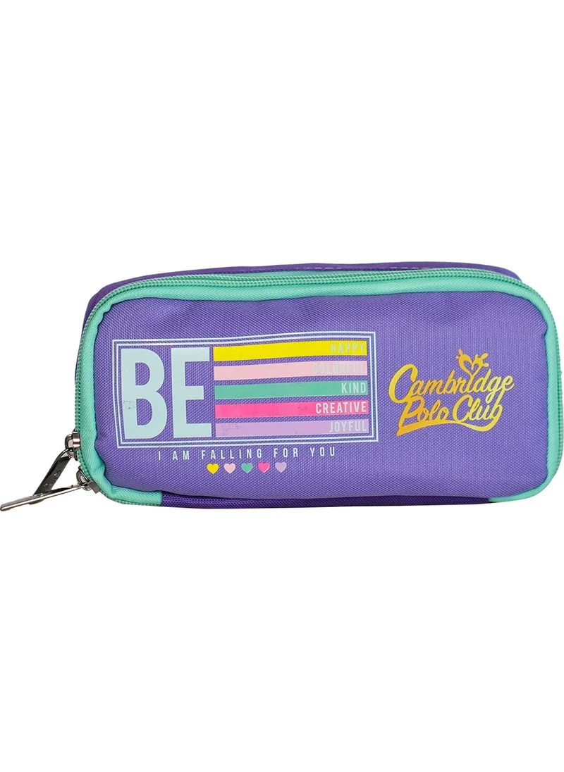 Cambridge Polo Club Be Happy Single Compartment Unisex Kids Pencil Case