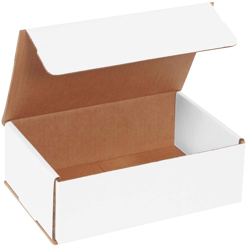 BOX USA صناديق شحن صغيرة 9"L x 6"W x 3"H، 50 حزمة | صندوق كرتون مضلع للتعبئة، النقل والتخزين - Image 1