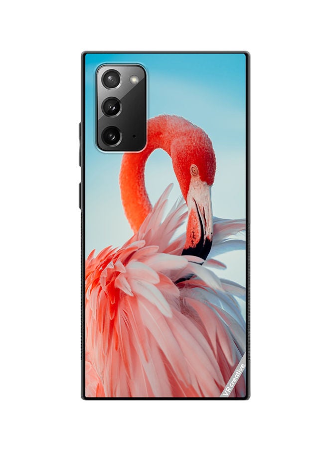 VR CREATIVE Protective Case Cover For Samsung Galaxy Note20 5G Flamingo Design Multicolour - Image 1