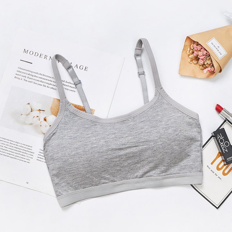 Generic Shake Tone Explosive One-piece No Steel Ring with Chest Pad Wrapping Chest Tube Top with Camisole Girls Underwear Gathering Anti-sagging Pink - Image 2