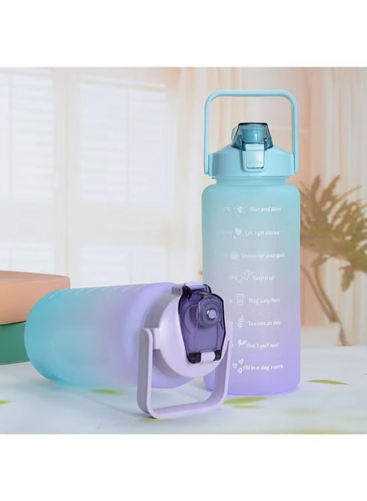 Dream Zone 1litre Water Bottle for Kids Motivational Water Bottle 1l Water Bottles With Straw Leak Proof Water Bottle With Time Marker For Sport, School, Gym, Office - Image 1