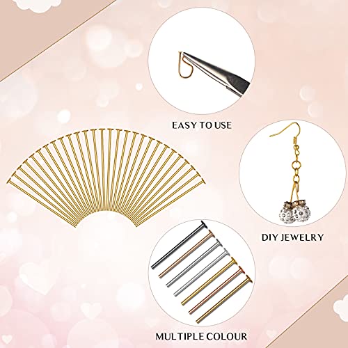 Junkin 2800 Pieces Flat Head Pins for Jewelry Making DIY, Head Pins Set 0.63 Inch, 0.71, 0.79, 1.18 Inch Earring Bracelet Pendant Jewelry Making(Multicolor) - Image 2