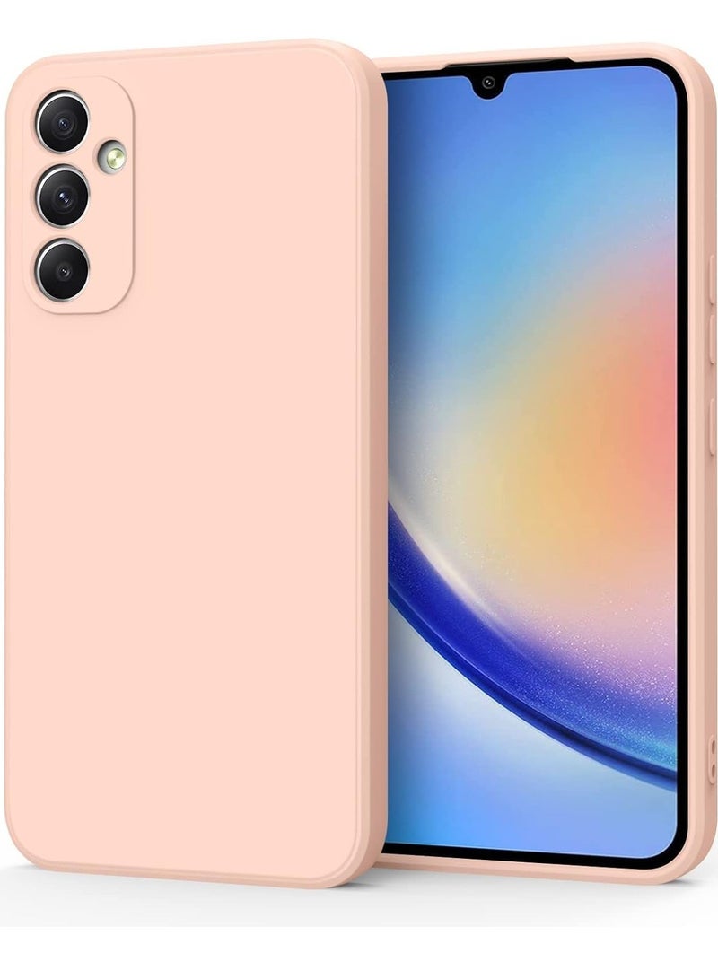 MIGOFAST Samsung Galaxy A55 5G Jelly  Case Cover Soft Silicone Slim fit TPU Case Light weight Back Cover Matte Finish Shockproof Cover Anti fingerprint Case Designed For A55 5G Pink - Image 1