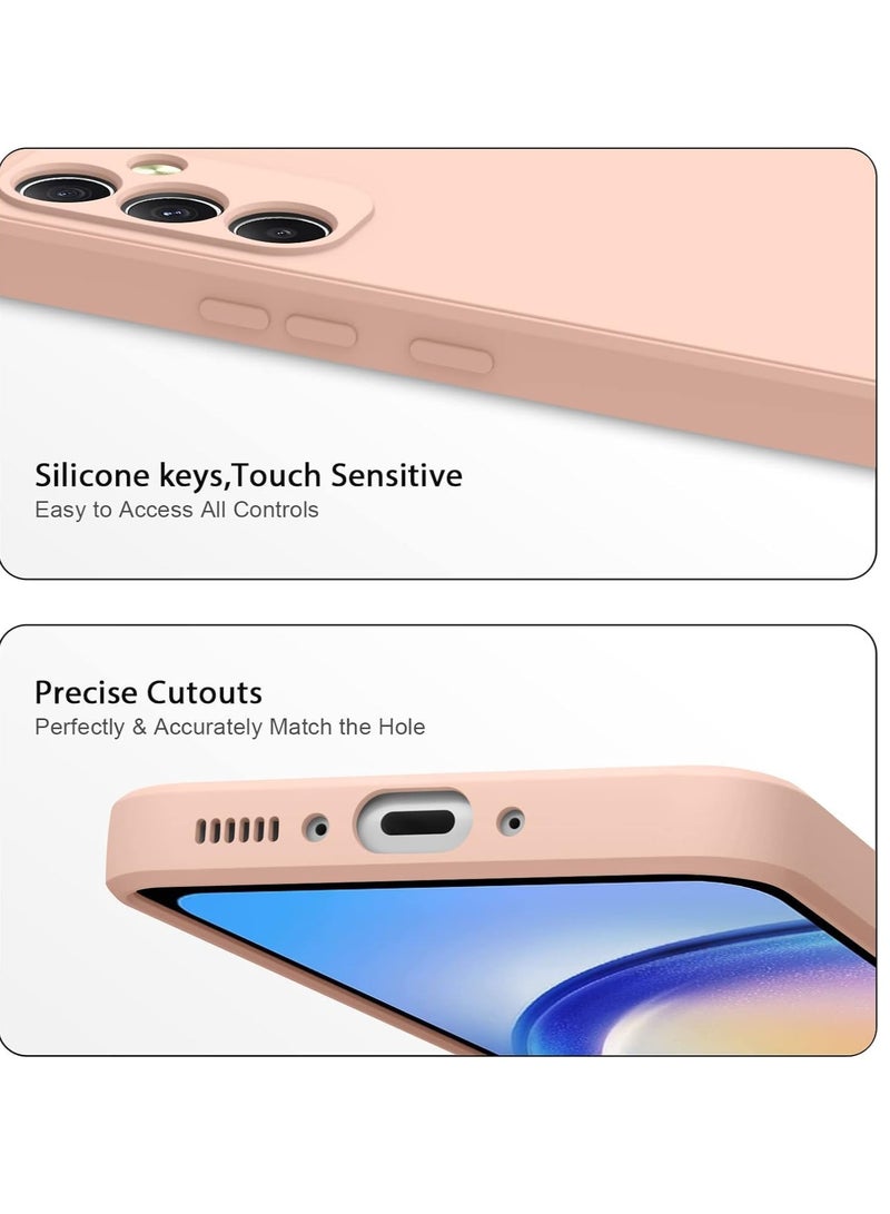 MIGOFAST Samsung Galaxy A55 5G Jelly  Case Cover Soft Silicone Slim fit TPU Case Light weight Back Cover Matte Finish Shockproof Cover Anti fingerprint Case Designed For A55 5G Pink - Image 4