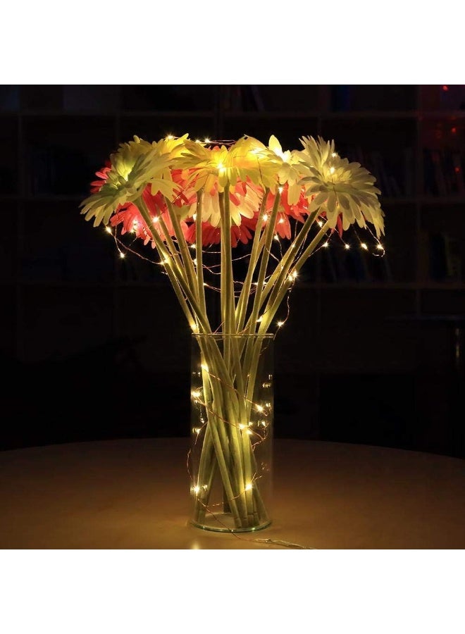 سلسلة مصابيح شمسية خارجية مزودة بشريط زخرفي نحاسي مقاوم للعوامل الجوية بطول 20 متر ، متعددة الاستخدامات، مناسبة للحدائق المنزلية والشرفات والحفلات. - Image 5