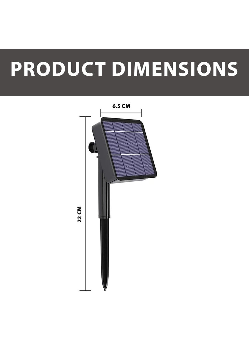 سلسلة مصابيح شمسية خارجية مزودة بشريط زخرفي نحاسي مقاوم للعوامل الجوية بطول 20 متر ، متعددة الاستخدامات، مناسبة للحدائق المنزلية والشرفات والحفلات. - Image 2