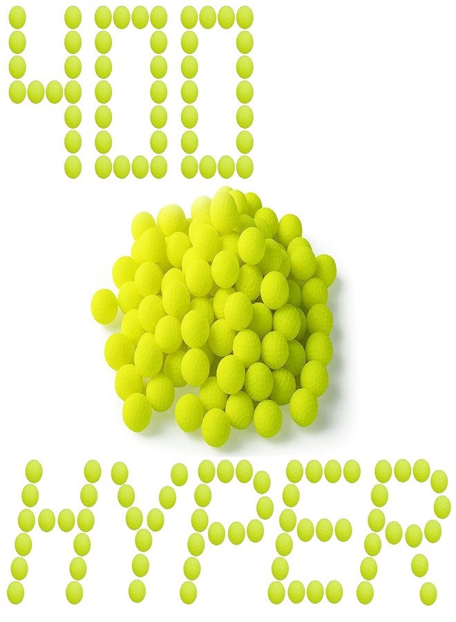 YTSWELE 400 Rounds Refill Balls Ammo for Nerf Hyper Blaster Series, Stock Up Hyper Games - Image 2
