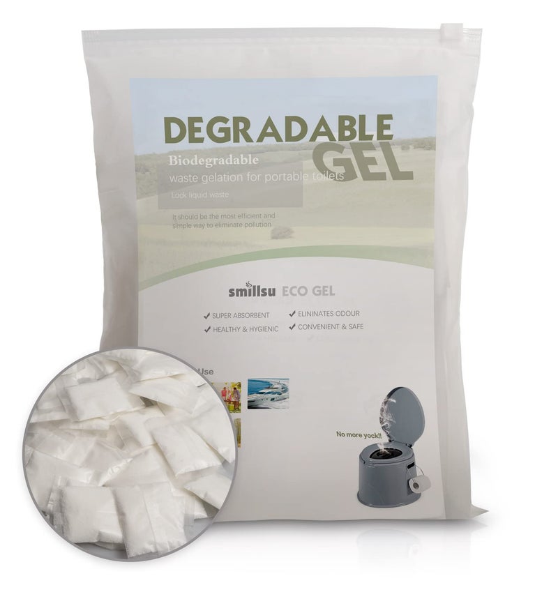 Wenge smillsu Urine Super Absorbent Solidifier 50 Pack Pee Powder Liquid Waste Gelling and Deodorizing Powder Urine Absorber Emergency Toilet Waste - Image 3