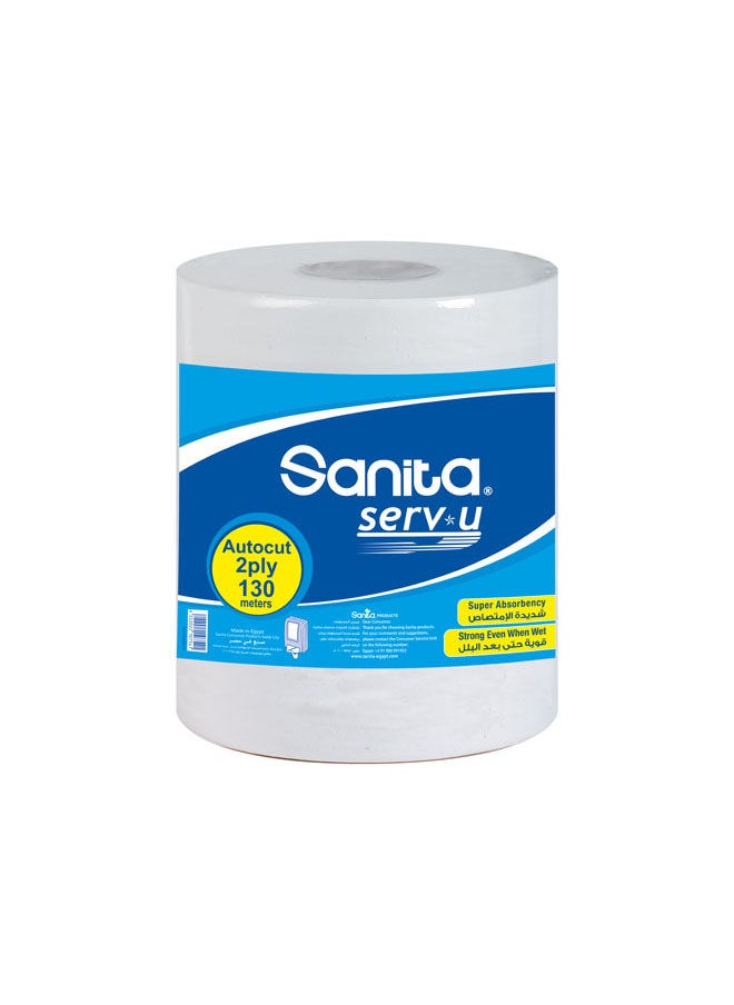 Sanita White Maxi Roll 130M 1 Roll 
