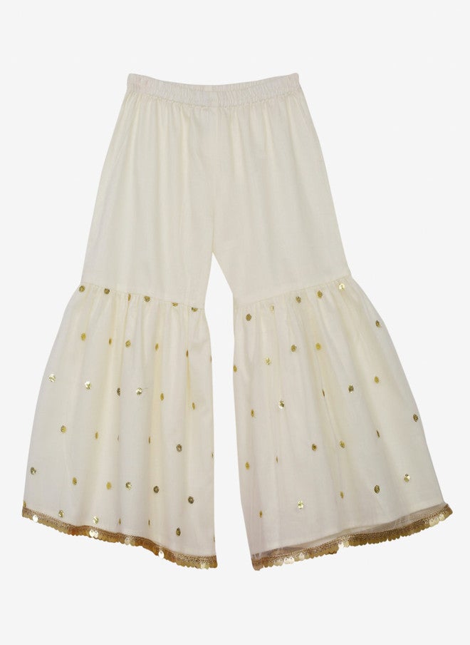 Saka Designs Girls Black Ethnic Kurti with Sharara and Dupatta - Image 4