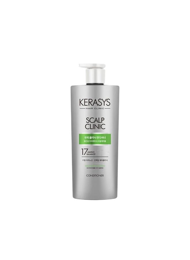 Kerasys Scalp Clinic Conditioner 750ml – Nourishing Scalp Care Conditioner for Dry & Sensitive Scalp, Hydrating Hair Treatment, Moisturizing Formula for Smooth Soft Healthy Hair, Daily Hair Care for Men & Women