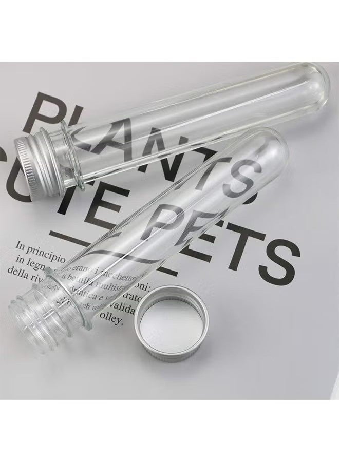 OMEVE 10 Pcs Test Tubes 40ml(140mm), High-Impact Clear Plastic Test Tubes with Screw Caps, Party Decoration, Drinks Deployment, Bath Salt Candy Tubes Plastic Vials - Image 5