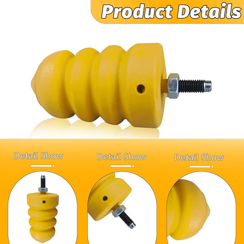 Yukauto Rear Bump Stop for Leaf Spring Suspension - Compatible with GMC Yukon, Suburban, Avalanche, and Cadillac Escalade - Image 2