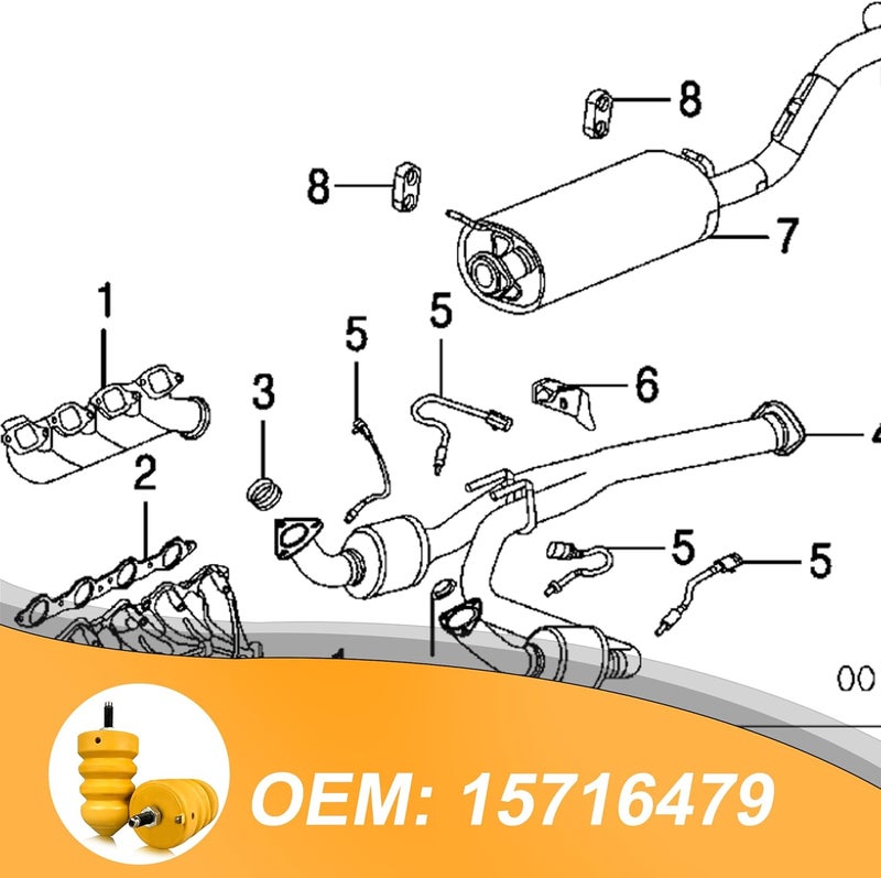Yukauto Rear Bump Stop for Leaf Spring Suspension - Compatible with GMC Yukon, Suburban, Avalanche, and Cadillac Escalade - Image 3