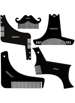 Beard Shaper Tool Comb Beard Shaping Tool Beard Comb For Men Home And Salon Use Men Beard Accessories Set Multi Purpose Grooming Kit Upgraded Beard Shaper Tool Set