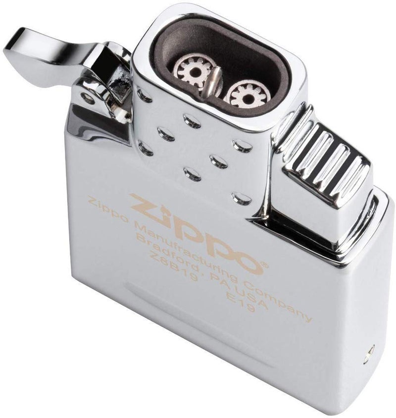 Zippo ولاعة زيبّو بولاعة مزدوجة اللهب - مقاومة للرياح - نار عند الطلب - قابلة لإعادة التعبئة - للحالات الأصلية - علبة هدايا - معدنية - Image 1